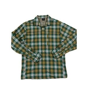 Vertx Speed Concealed Carry Long Sleeve Men's Medium‎ Snap Up Green Plaid Shirt